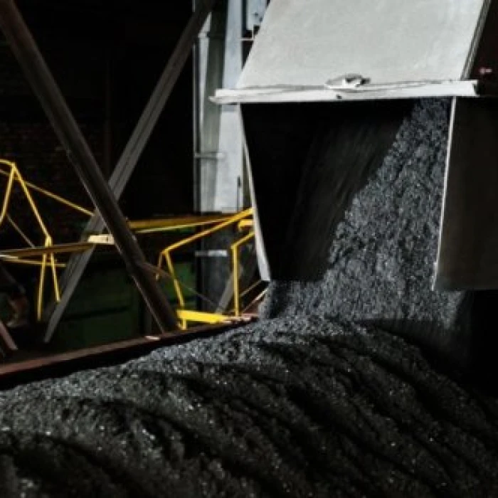 Industrial coal unloading at a plant