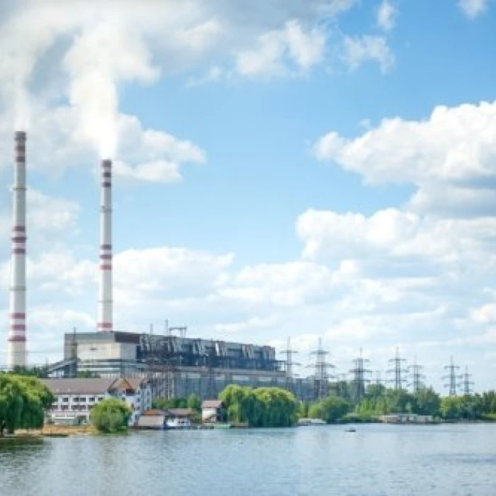 Electric power plant landscape
