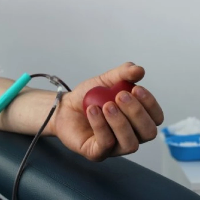 Person donating blood