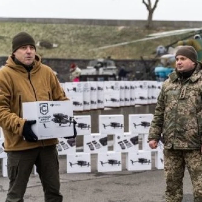 Delivery of drones for military use