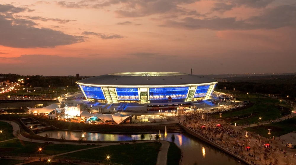 Donbas Arena aerial view
