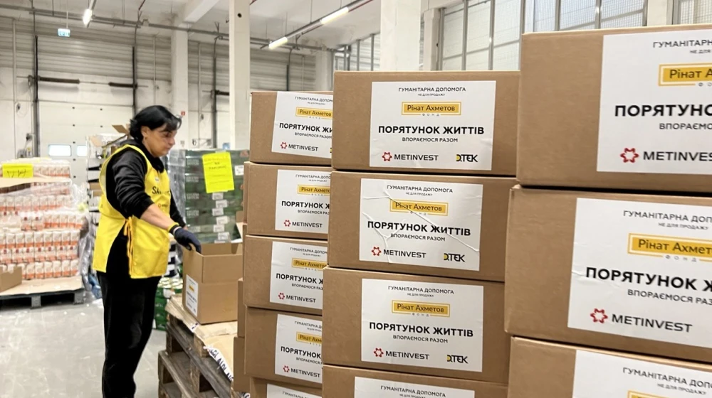 Distribution of humanitarian aid