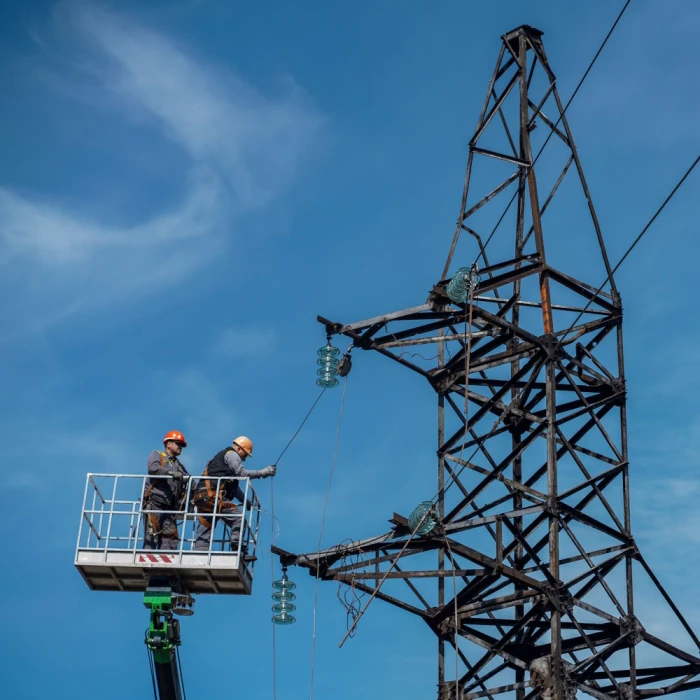 DTEK Grids workers restoring power grids in Ukraine
