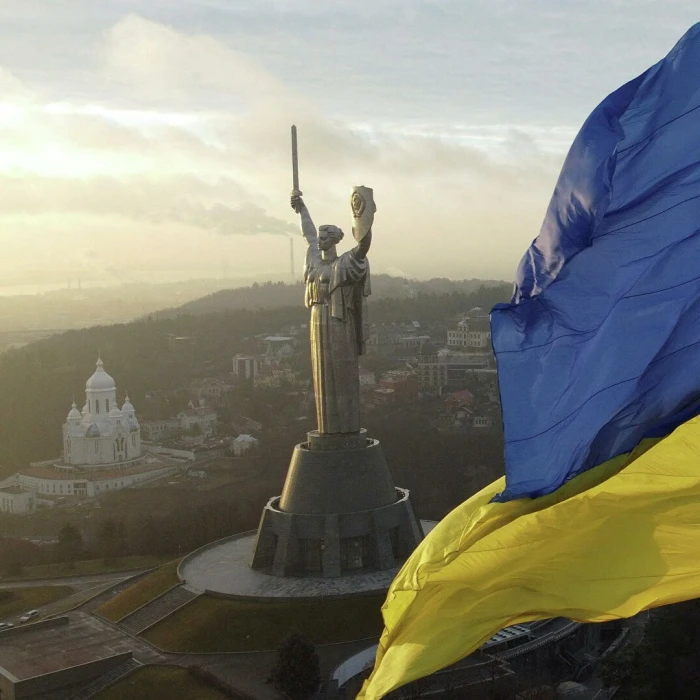 The Motherland monument in Kyiv