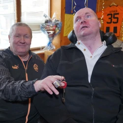 Ukrainian Hero Vitaliy Shumey with his father