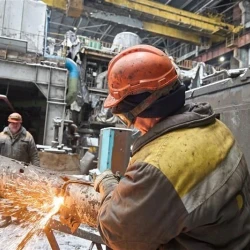 DTEK worker repairs Ukrainian energy infrustructure