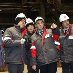 EU delegation at Kametsteel plant