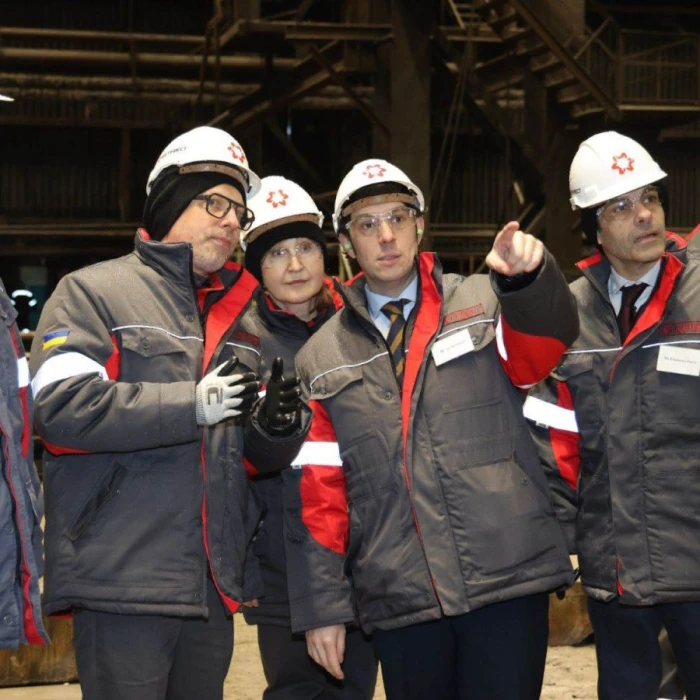 EU delegation at Kametsteel plant