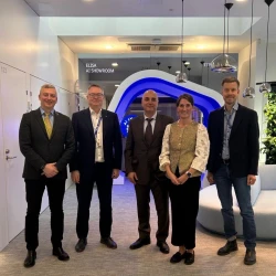 Ukretelecom represenatative at a conference in Finland