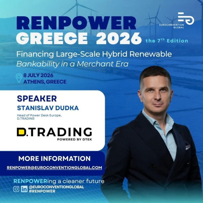 D.TRADING at RENPOWER Greece 2026: battery storage and cross-border trading