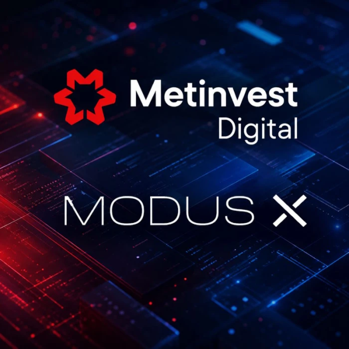 MODUS X and Metinvest Digital logos
