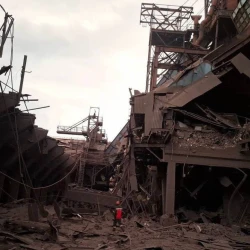 Kamet Steel plant destroyed by Russian attack