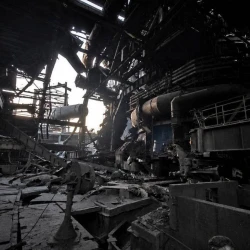Damages at Zaporizhstal plant after russian missile attack