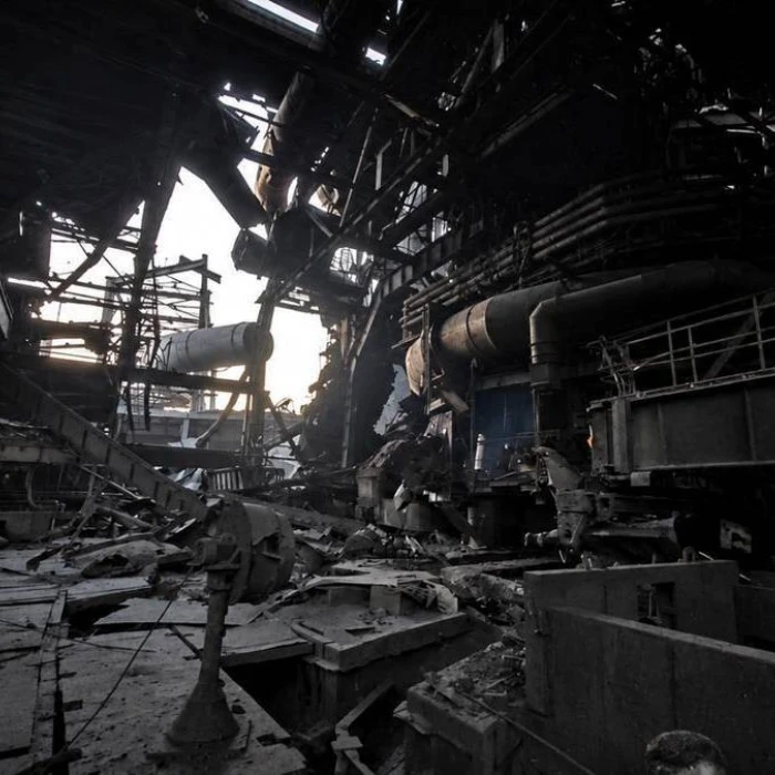 Damages at Zaporizhstal plant after russian missile attack