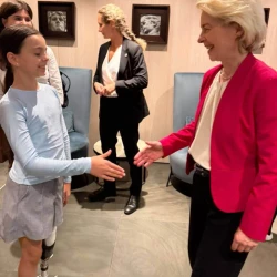 Sasha Paskal and Ursula von der Leyen