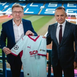 Serhiy Palkin, CEO of Shakhtar FC and Maxim Timchenko, CEO of DTEK