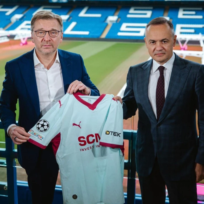 Serhiy Palkin, CEO of Shakhtar FC and Maxim Timchenko, CEO of DTEK